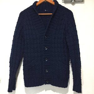 HAND KNITTED WOOL CARDIGAN SWEATERS SIZE S